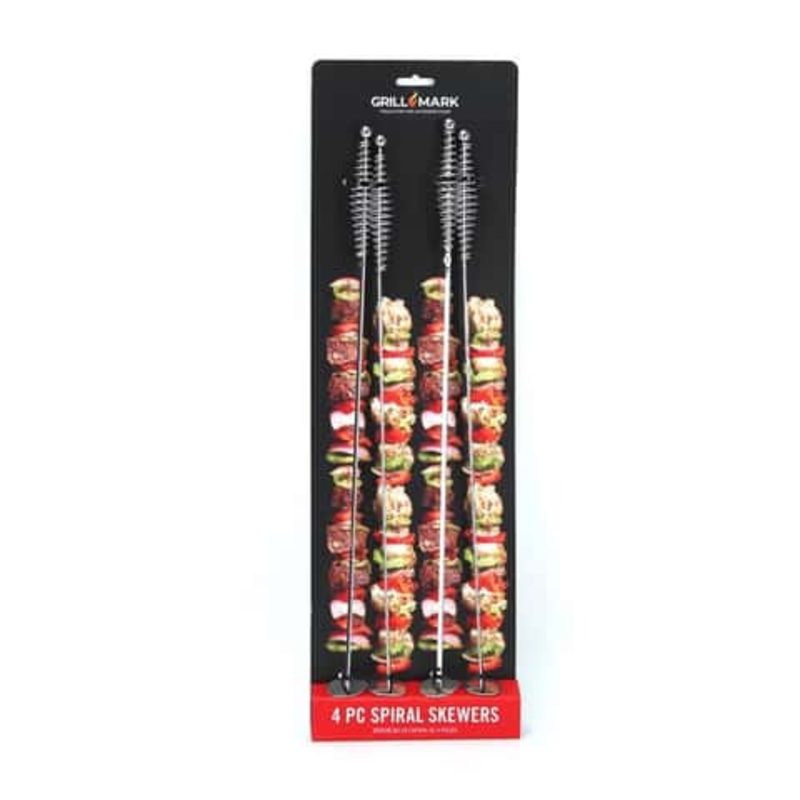 Grill Mark Steel 17 Sprial Skewers (4 Pack)