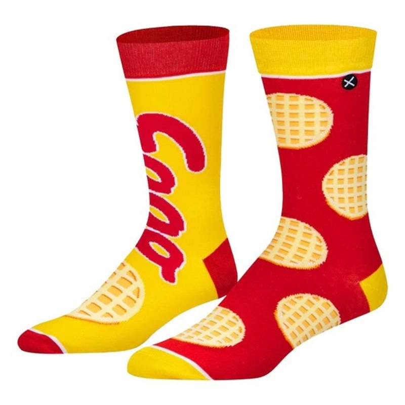 Odd Sox Eggo Waffles Crew Socks Size L