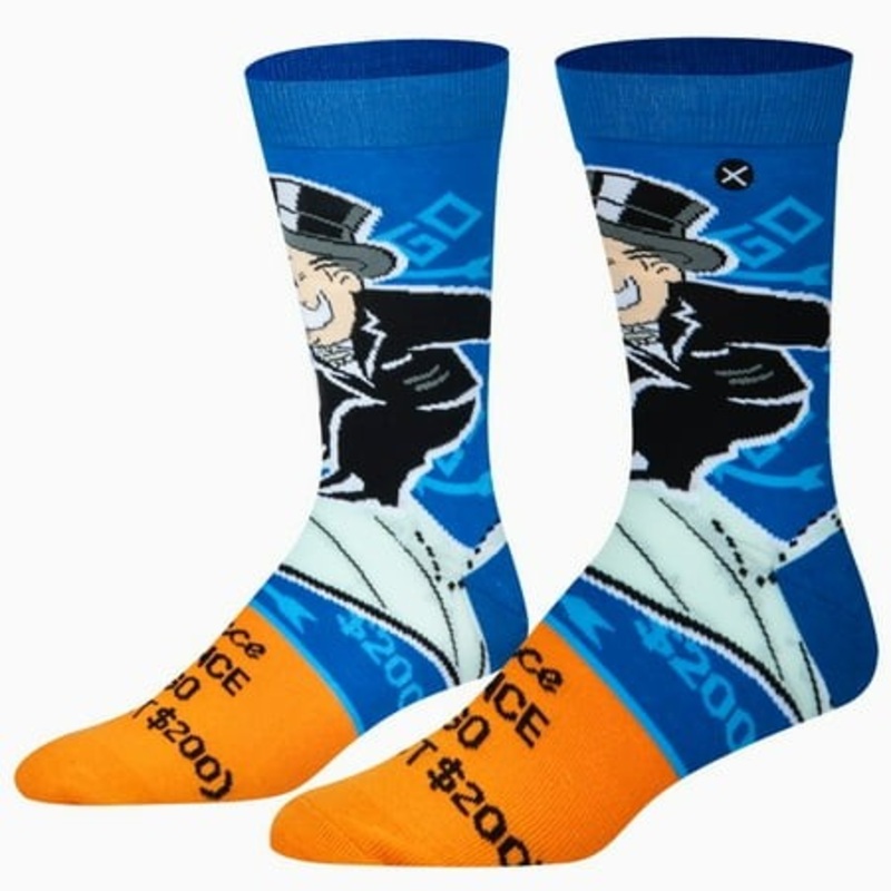 Odd Sox Modern Monopoly Crew Socks Size L