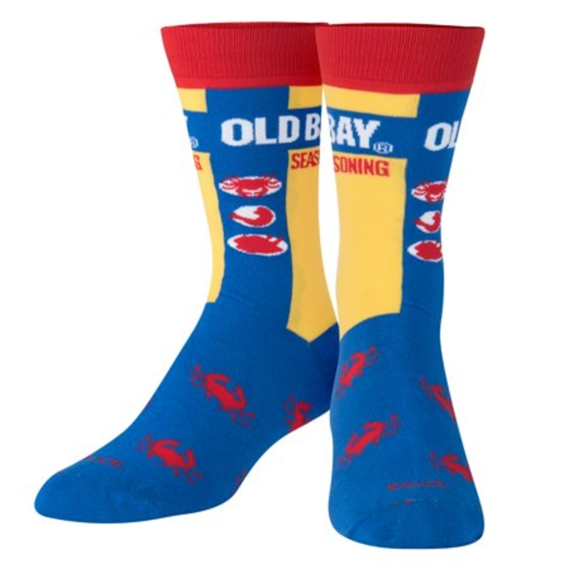 Odd Sox Old Bay Seasoning Crew Socks Size L