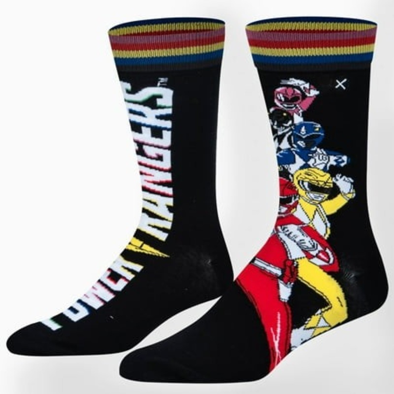 Odd Sox Power Rangers Crew Socks Size L