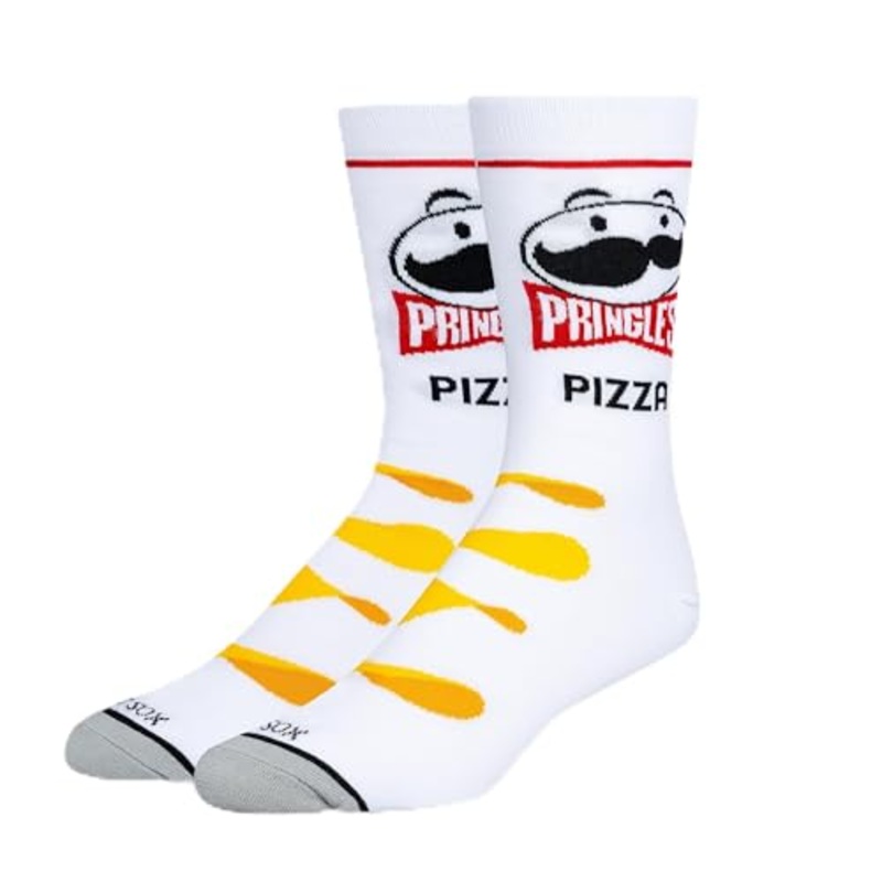 Odd Sox Pringles Pizza Crew Socks Size L