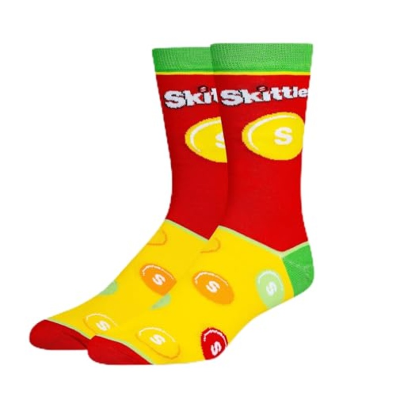 Odd Sox Skittles Crew Socks Size L