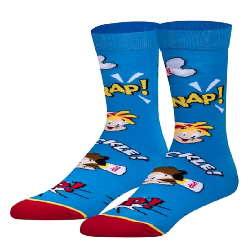 Odd Sox Snap, Crackle, Pop Crew Socks Size L