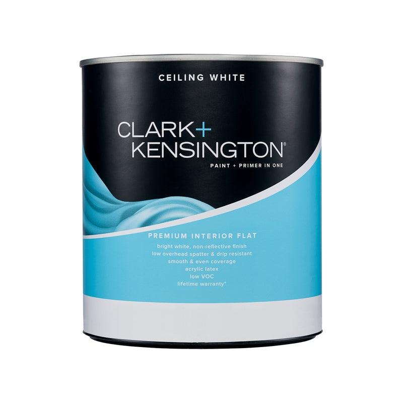 Clark+Kensington Flat Ceiling White Ceiling Paint Interior 1 qt (IN-STORE PICKUP ONLY)
