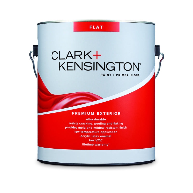 Clark+Kensington Flat Tint Base Ultra White Base Exterior Paint and Primer Exterior 1 gal (IN-STORE PICKUP ONLY)
