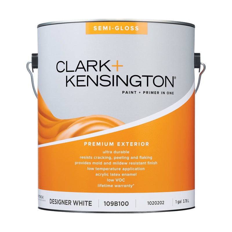Clark+Kensington Semi-Gloss Designer White House & Trim Paint & Primer Exterior 1 gal (IN-STORE PICKUP ONLY)