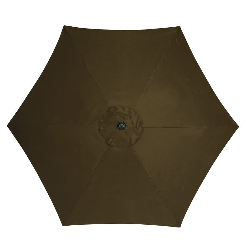 Living Accents 9 ft. Tiltable Brown Market Umbrella (IN-STORE PICKUP ONLY)
