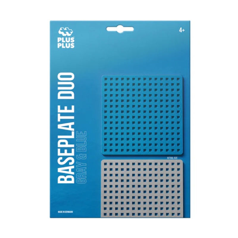 Plus Plus Baseplate Duo – Gray and Blue 9