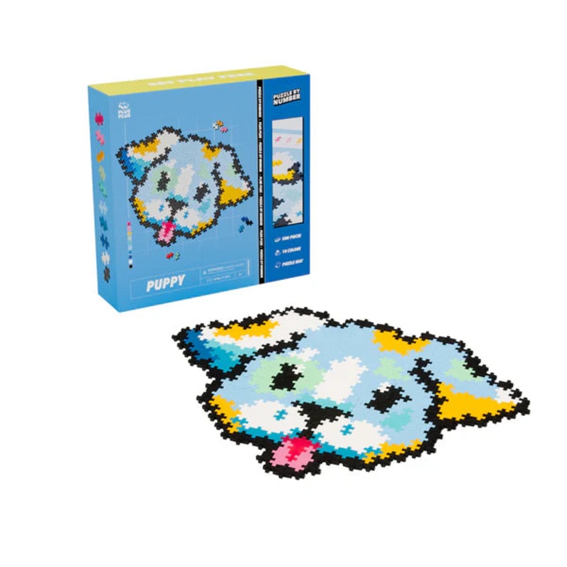 Plus Plus Puzzle By Number – 500 pc Puppy