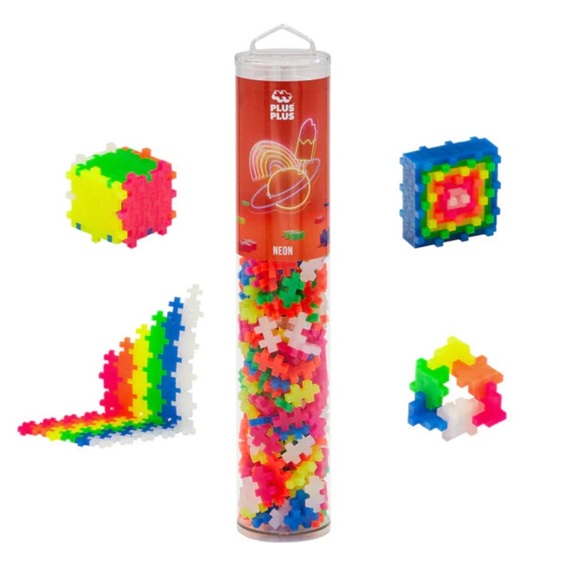 Plus Plus Puzzle Tube – 240 pc – Neon Mix
