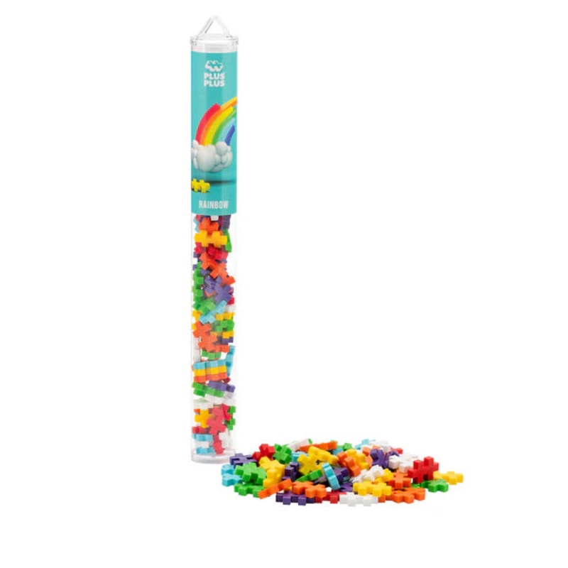 Plus Plus Puzzle Tube – 70 pc – Rainbow Mix