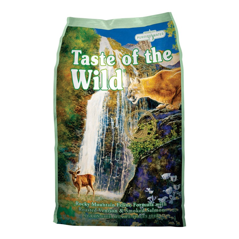 Taste of the Wild Rocky Mountain All Ages Real Venison and Smoked Salmon Dry Cat Food Grain Free 14