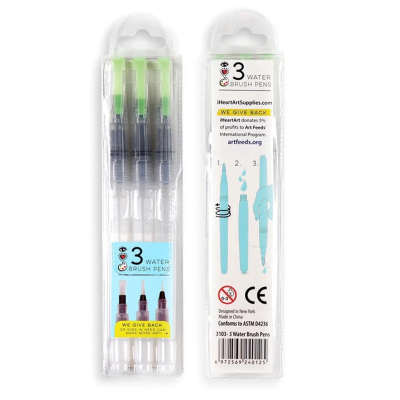 3 Water Brush Pens