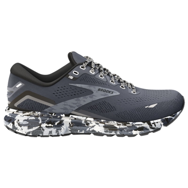 Brooks Men’s Ghost 15 Neutral Running Shoe – Ebony/Black/Oyster Size 8-13D