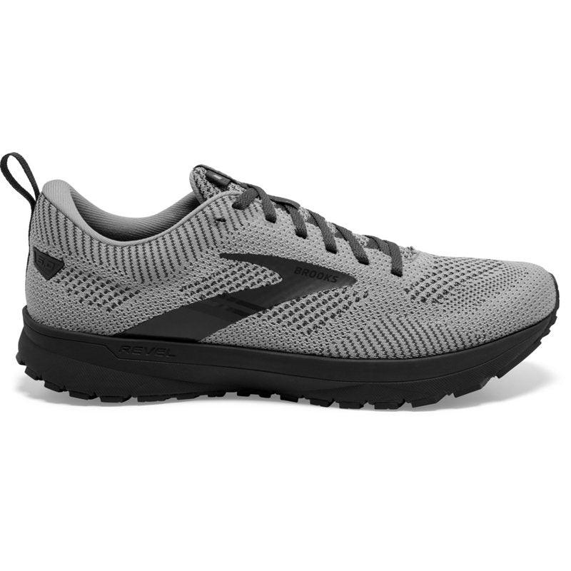 Brooks Men’s Revel 5 Shoes in Ebony/Alloy/Metallic | Size 9-13D