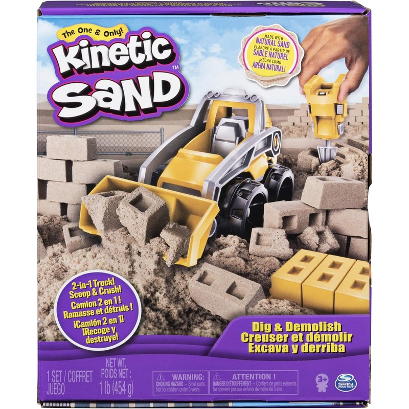 Dig & Demolish Playset with 1lb Play Sand & Toy Truck