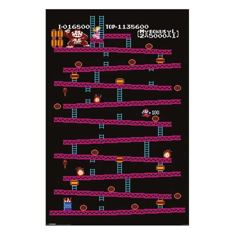 Donkey Kong  Level 1 Poster