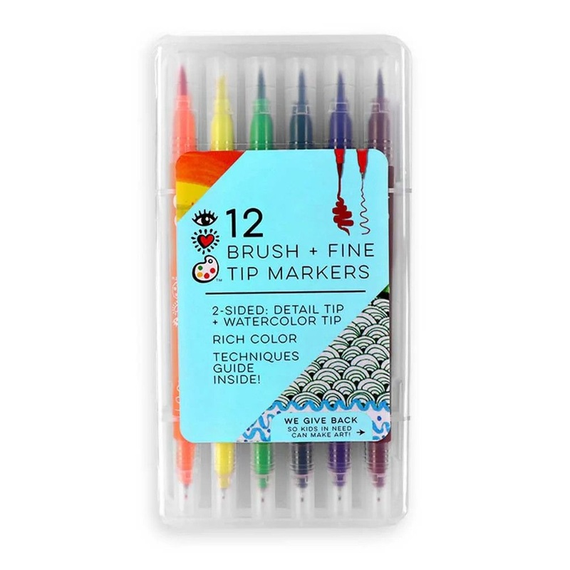 iHeartArt Markers – Brush  + Fine Tip (12)