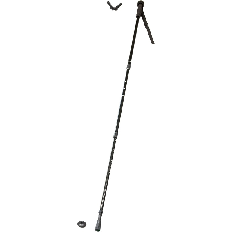 SE Survivor Series Collapsible Aluminum 60 Walking/Hiking Stick with Rifle and Camera Mount