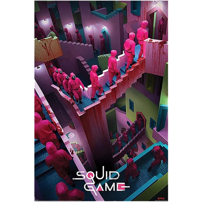 Squid Game – Crazy Stairs Poster