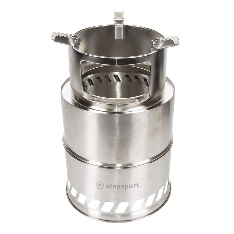 Stansport Stainless Steel Wood Burning Stove (Extra Large)