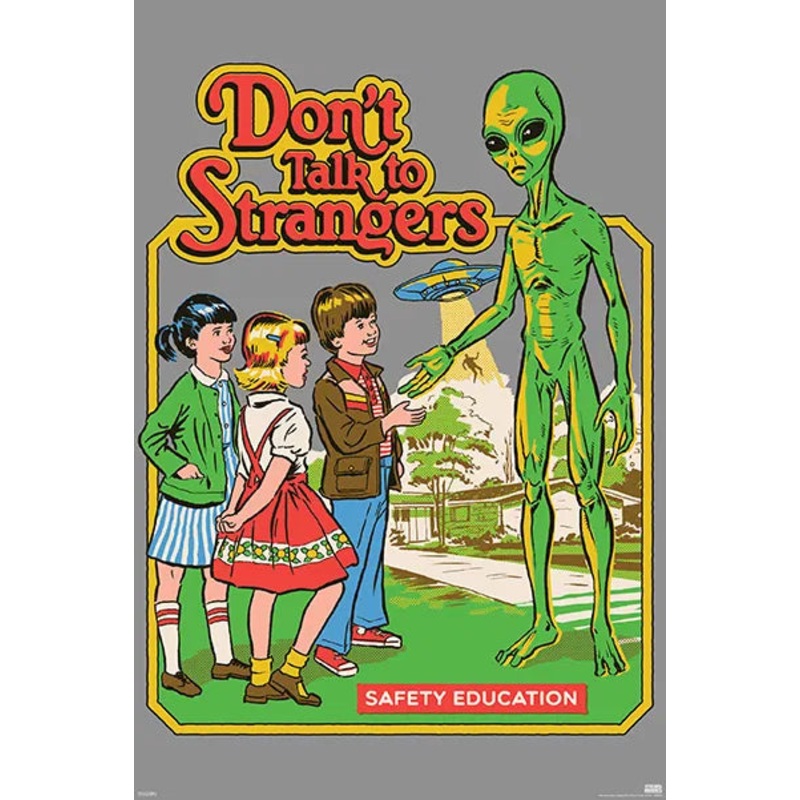 Steven Rhodes  Dont Talk to Strangers Poster