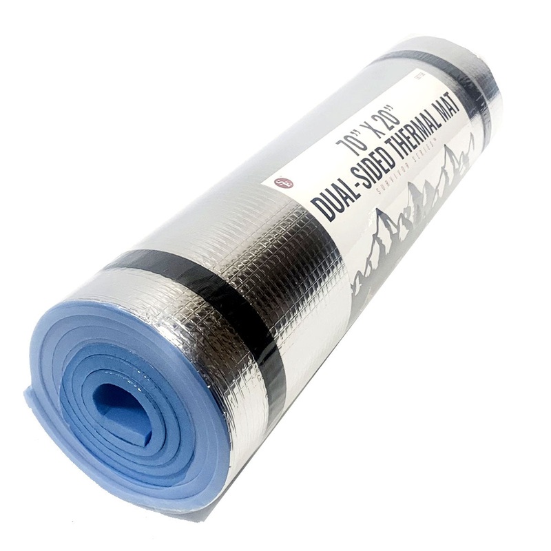 Waterprf Emergency MWaterproof Emergency Double-Sided Outdoor Mattress measuring 71 x 20 x 8mmattress