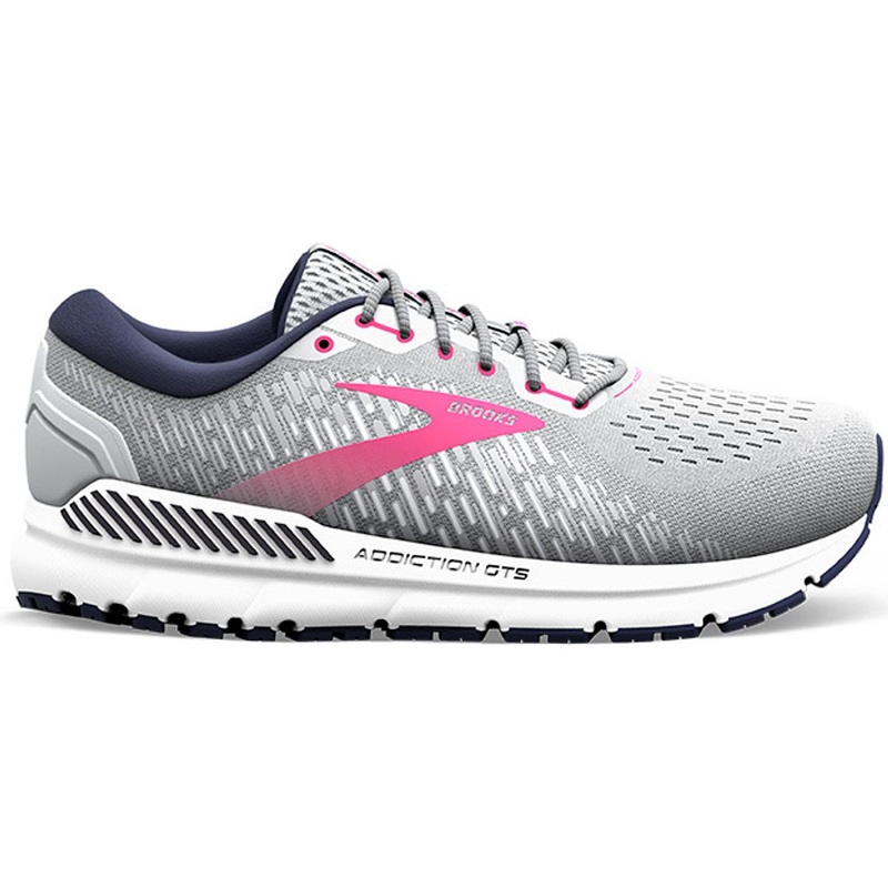 Brooks Addiction GTS 15 Women’s Running Shoes Oyster/Peacoat/Lilac Rose Size 8EE