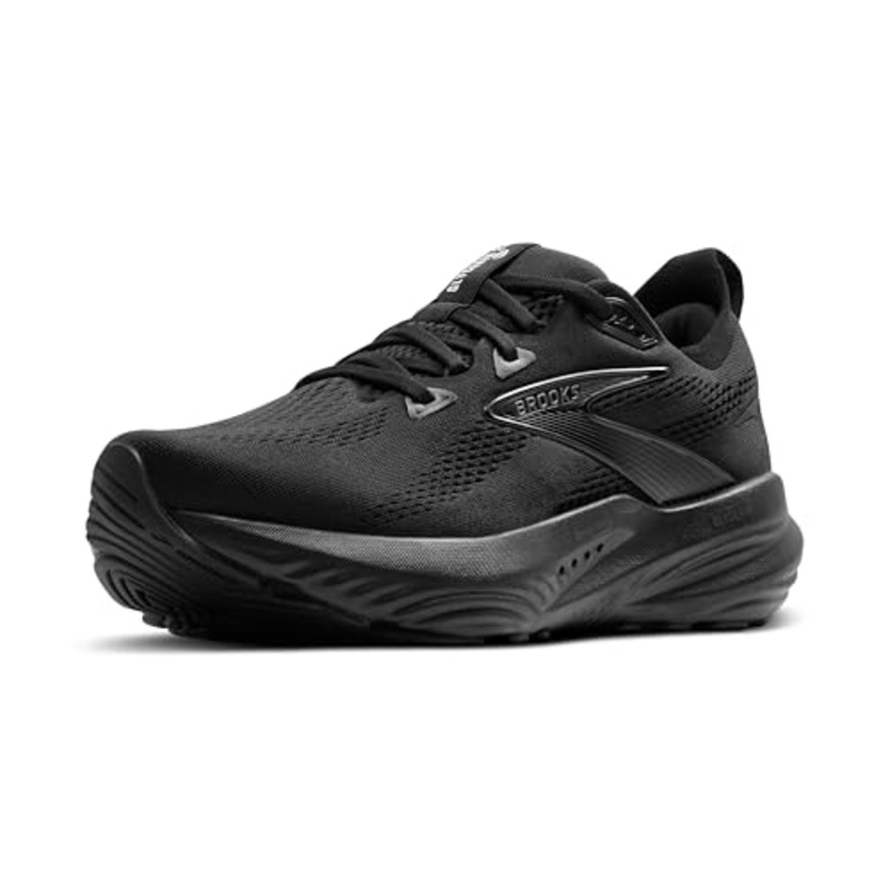 Brooks Mens Glycerin 22 Neutral Running Shoe – Black/Black/Ebony – 9EE Wide