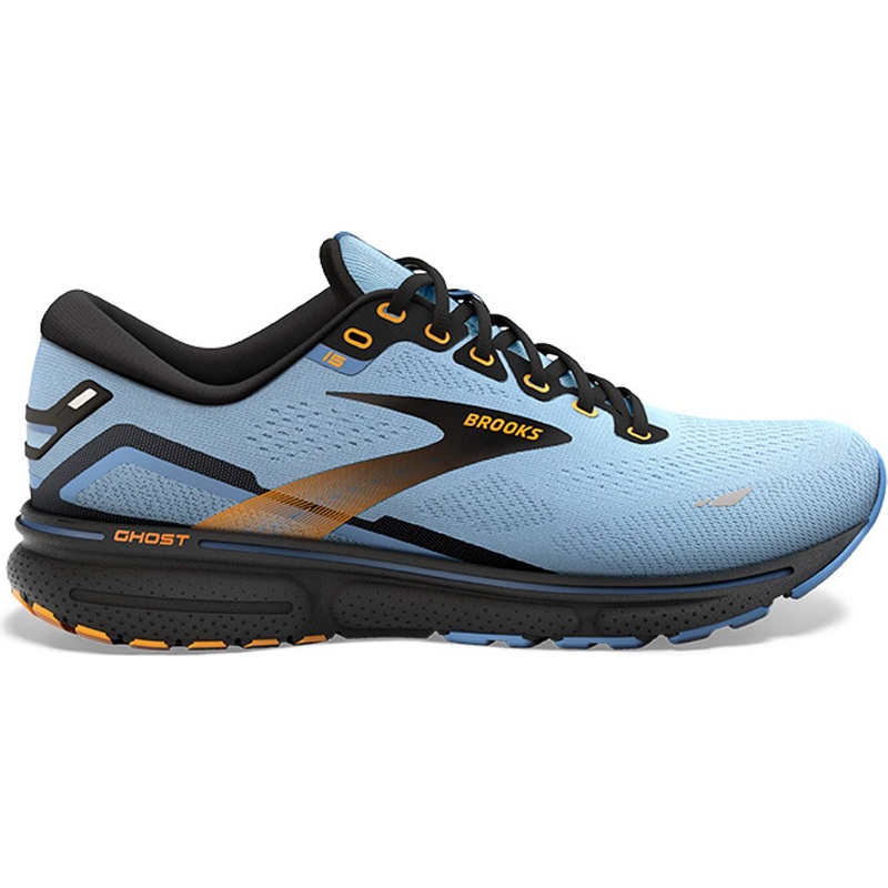 Brooks Women’s Ghost 15 (Light Blue/Black/Yellow)  Size 7-10B