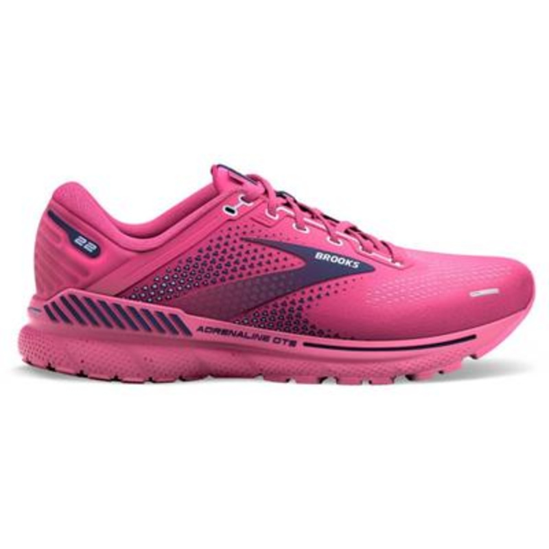 Brooks Womens Brooks Adrenaline GTS 22 – Running Shoes Rose/Peacoat/Kentucky Blue Size 7-10B