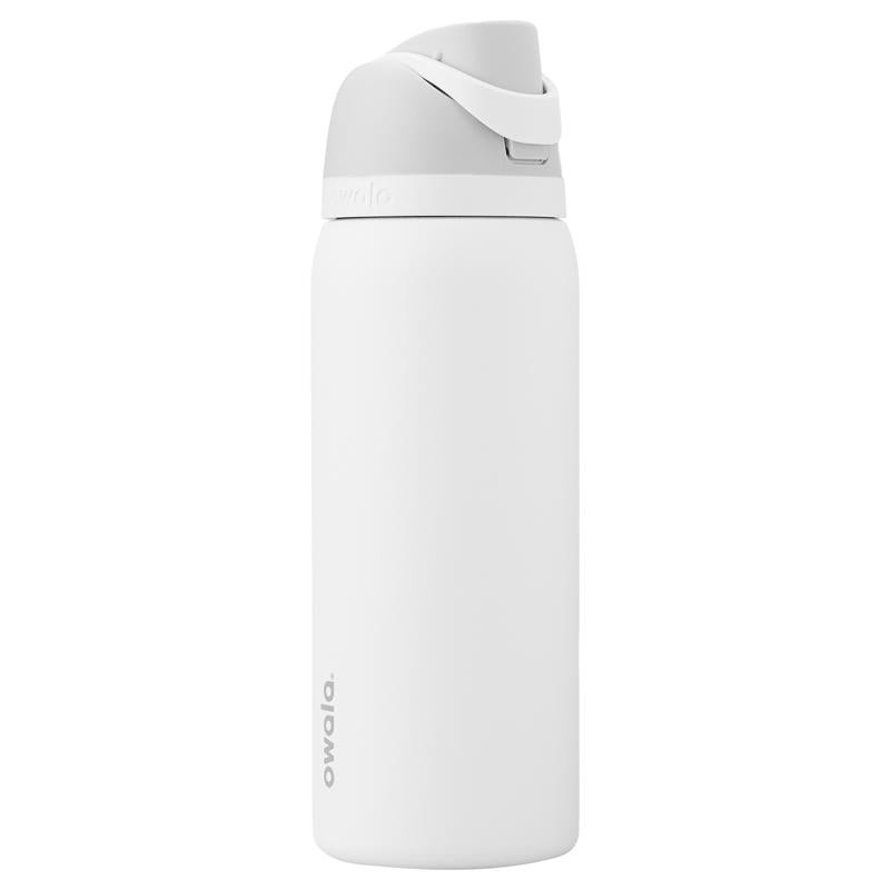 Owala FreeSip 40 fl. oz. Shy Marshmallow BPA Free Water Bottle with Spout Lid