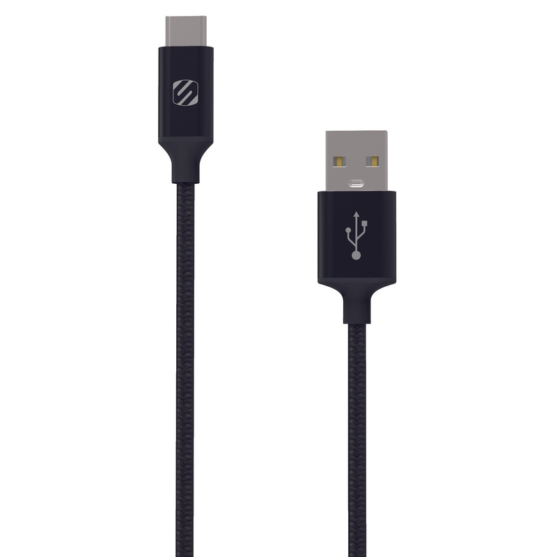 4 Ft. StrikeLine Braided USB-C Cable, Black