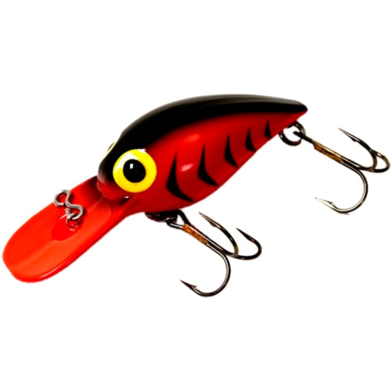 Brad’s Wiggler Series Wiggler Fluorescent Red & Black Herringbone