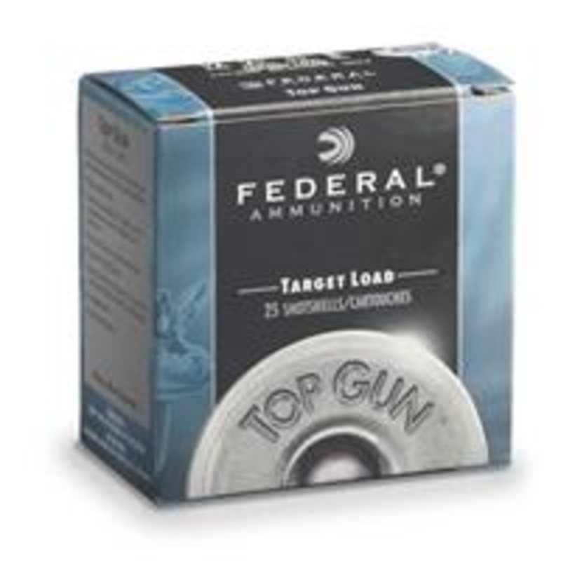 Federal Top Gun Target, 2 3/4 Shell, 1 Oz., 12 Gauge Shotshells, 25 Rounds