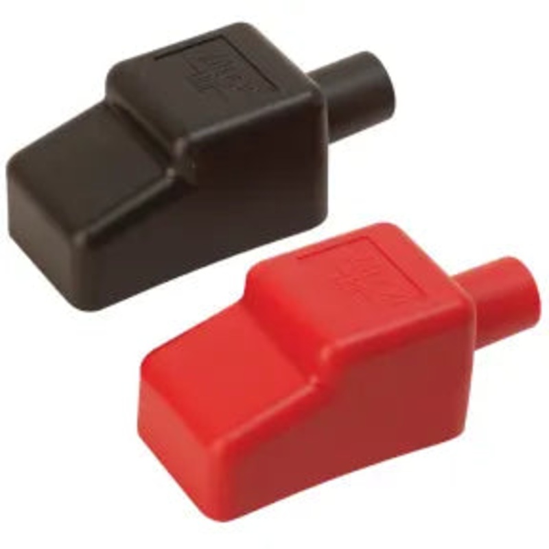 Sea Dog Battery Terminal Covers, Red/Black (Pair), Cable Guage 4, 2, 1