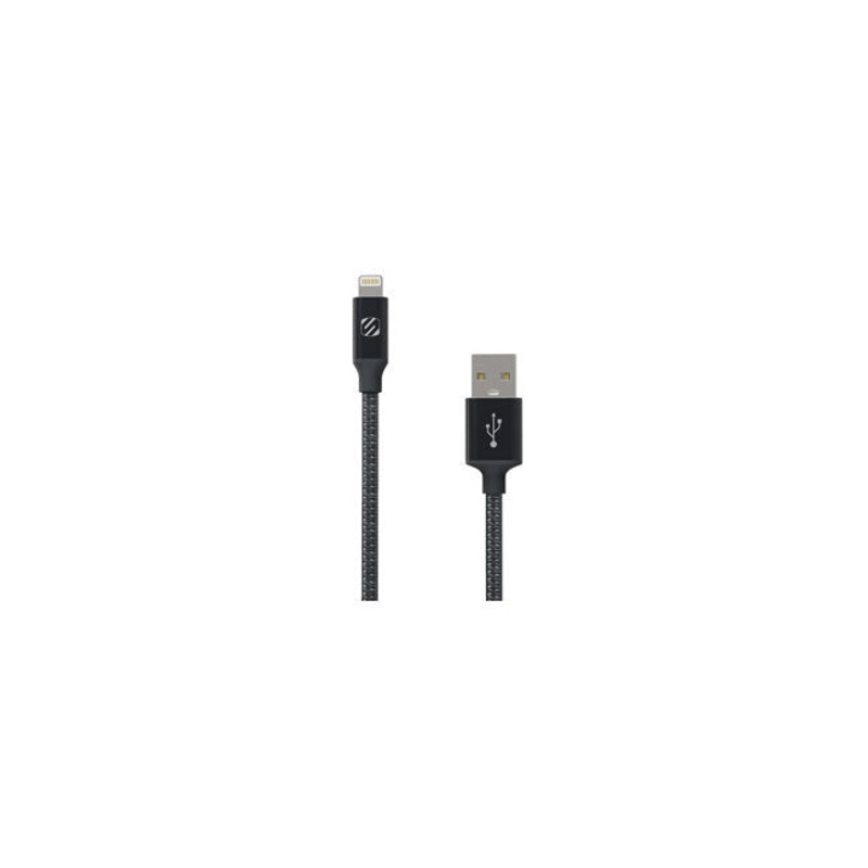 Strikeline Premium Mfi Certified Lightning Charge & Sync Braided Cable for All Lightning Devices 4-Ft. Space Grey 4 Feet