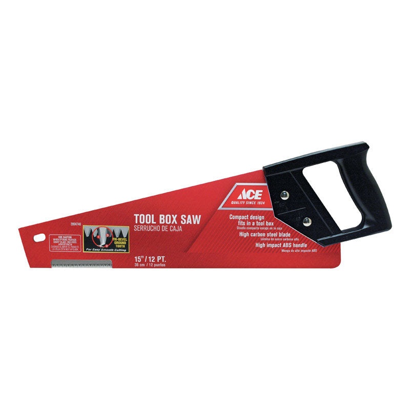 Ace 15 in. High Carbon Steel Tool Box Saw 12 TPI 1 pc