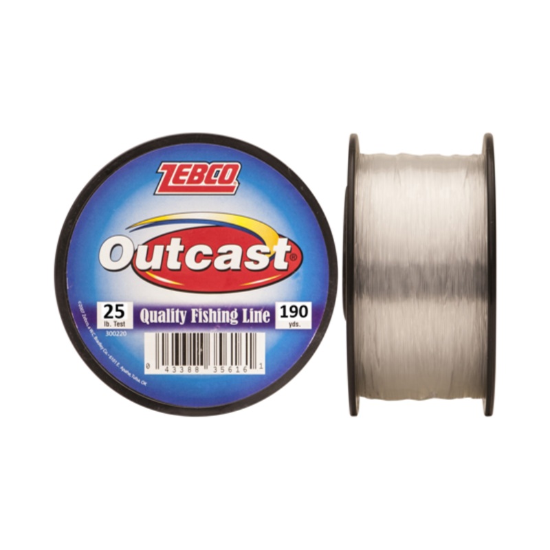 Zebco Outcast 1/4# Spool 20# Test 225 Yd