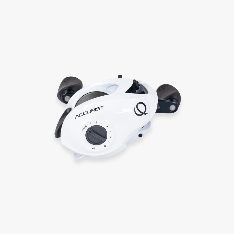 Zebco Quantum Accurist 100SZ Baitcast Reel – White – Left-Hand