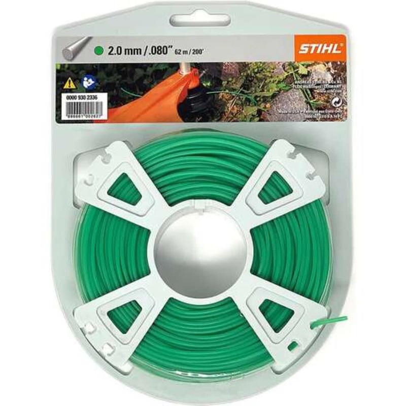 STIHL 0.08 D x 200′ Green Nylon Trimmer Line