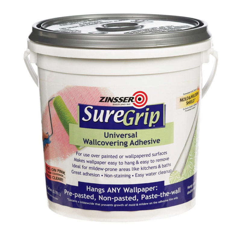 Zinsser SureGrip High Strength Glue Clear Wallcovering Adhesive 1 gal