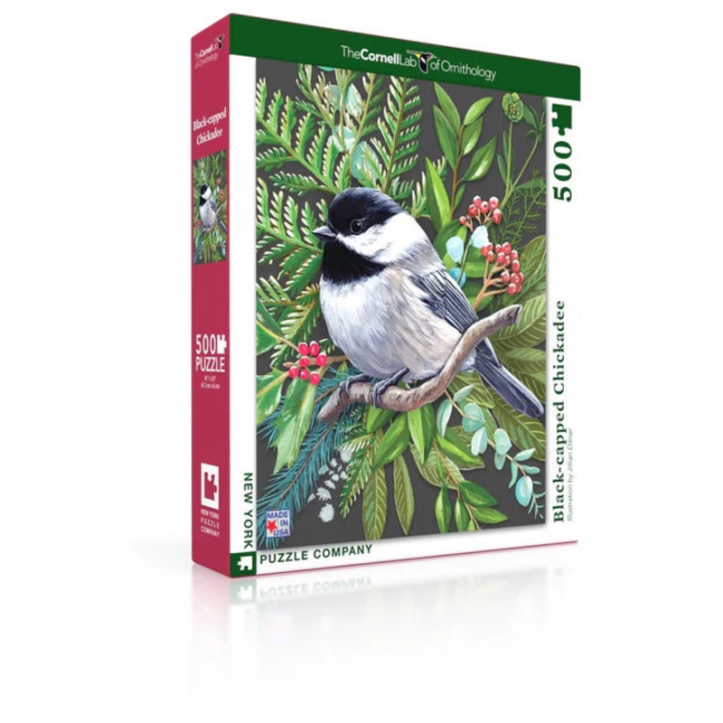 Black-capped Chickadee 500 Piece Jigsaw Puzzle