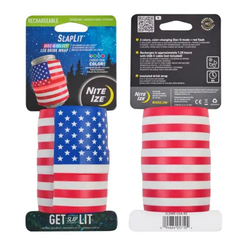 Nite Ize SlapLit Rechargeable LED Drink Wrap – Disc-O Select