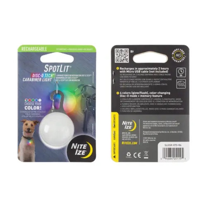 Nite Ize SpotLit Rechargeable Carabiner Light – Disc-O Tech