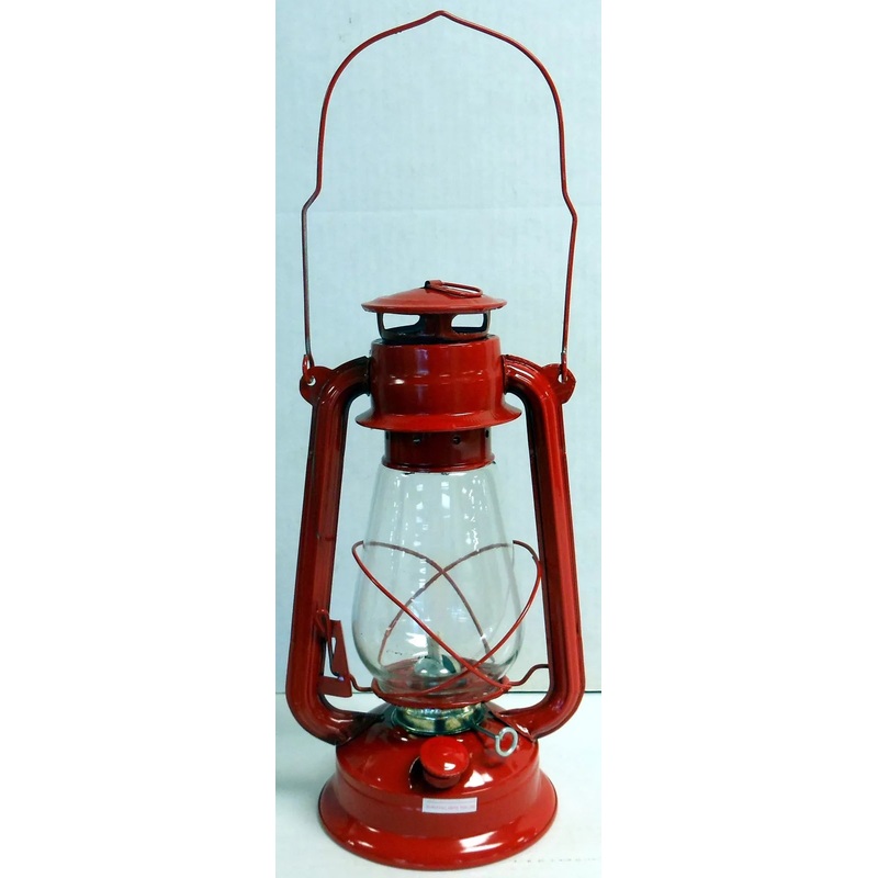 Valley Hurricane Lantern Kerosene Fueled, Red