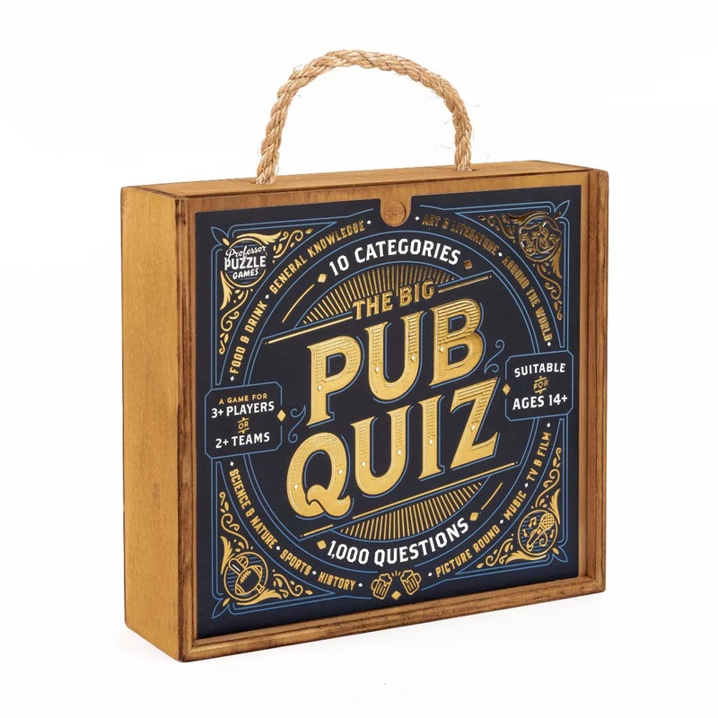 Big Pub Quiz – Professor Puzzle: Trivia Card Game for Adults
