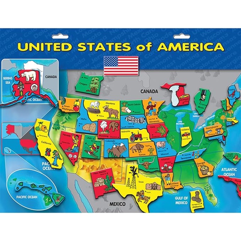 Create-A-Scene  USA Puzzle Magnetic Playset