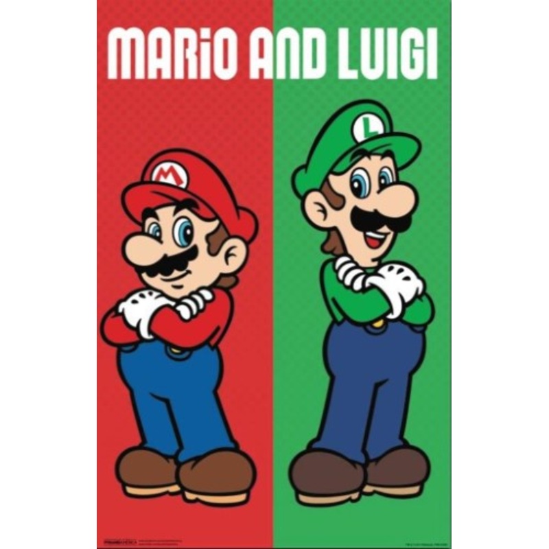 Mario & Luigi Poster 17×11